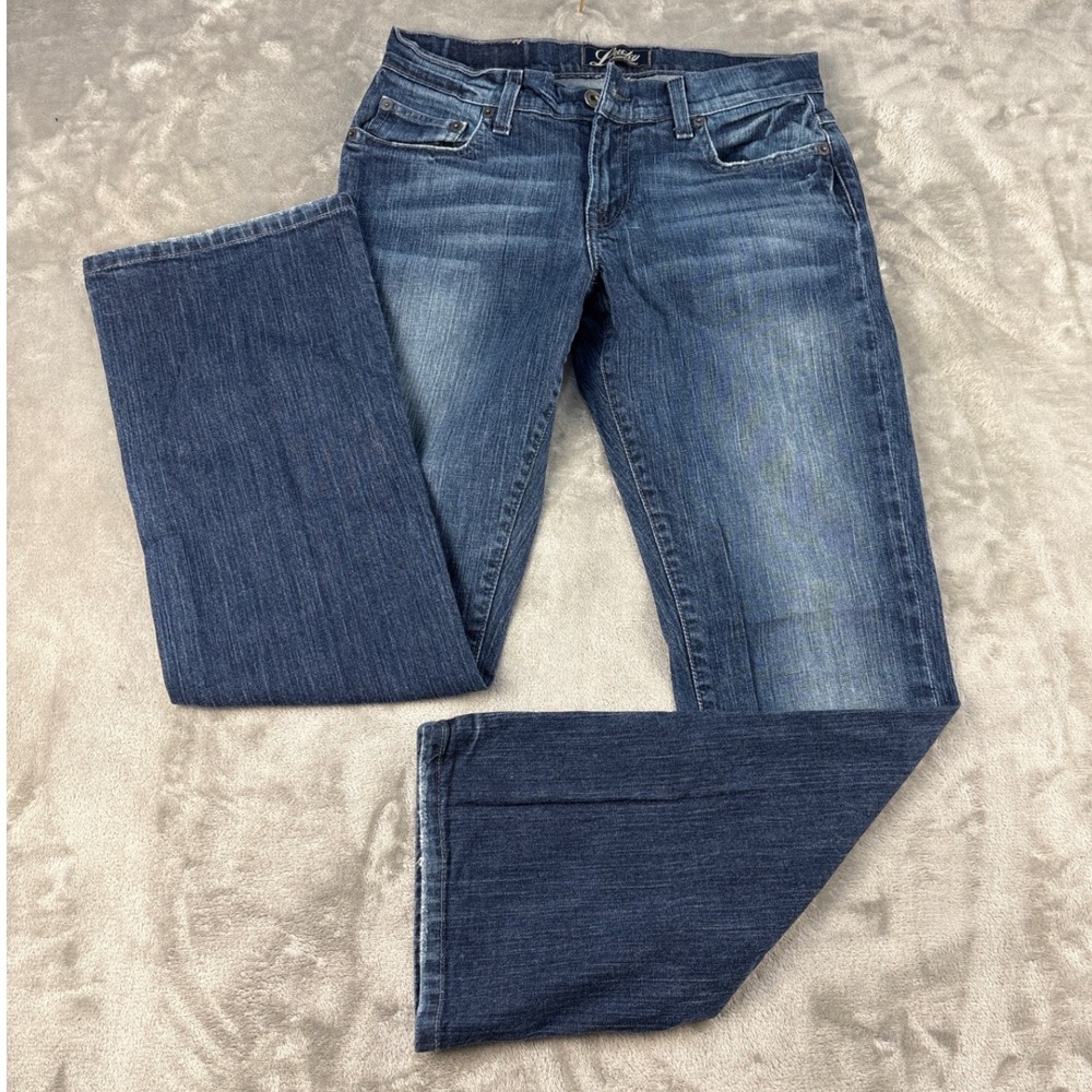 Lucky Brand Dungarees Womens Medium Wash Bootcut Denim Jeans Blue 31 Waist